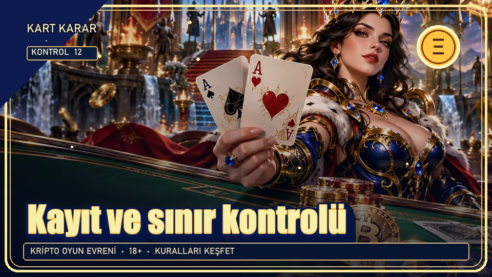 Kayıt ve sınır için kripto temalı kontrol görseli