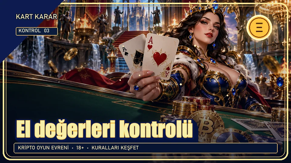 El değerleri için kripto temalı kontrol görseli