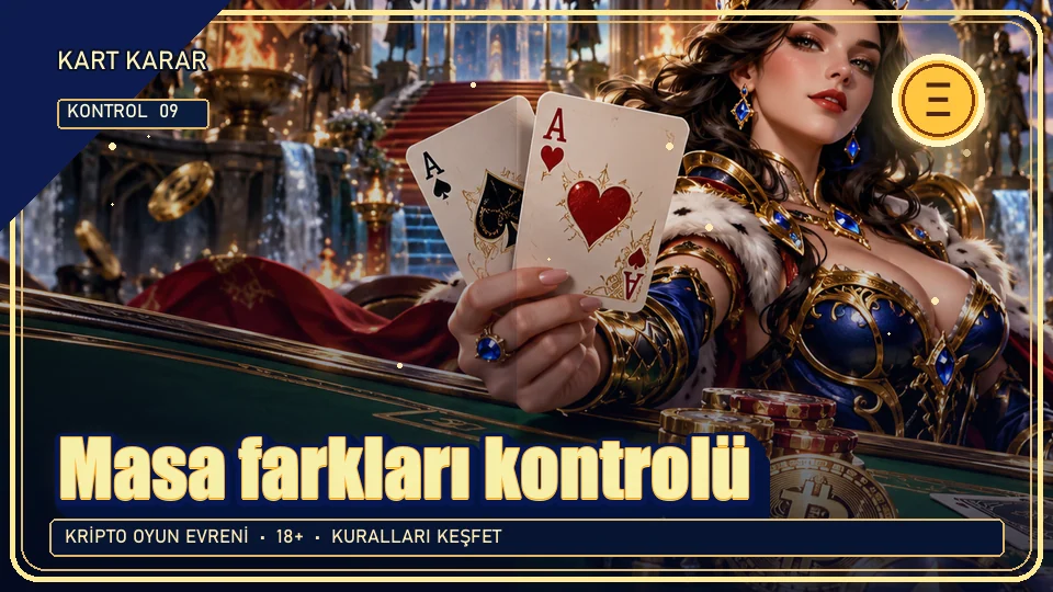 Masa farkları için kripto temalı kontrol görseli